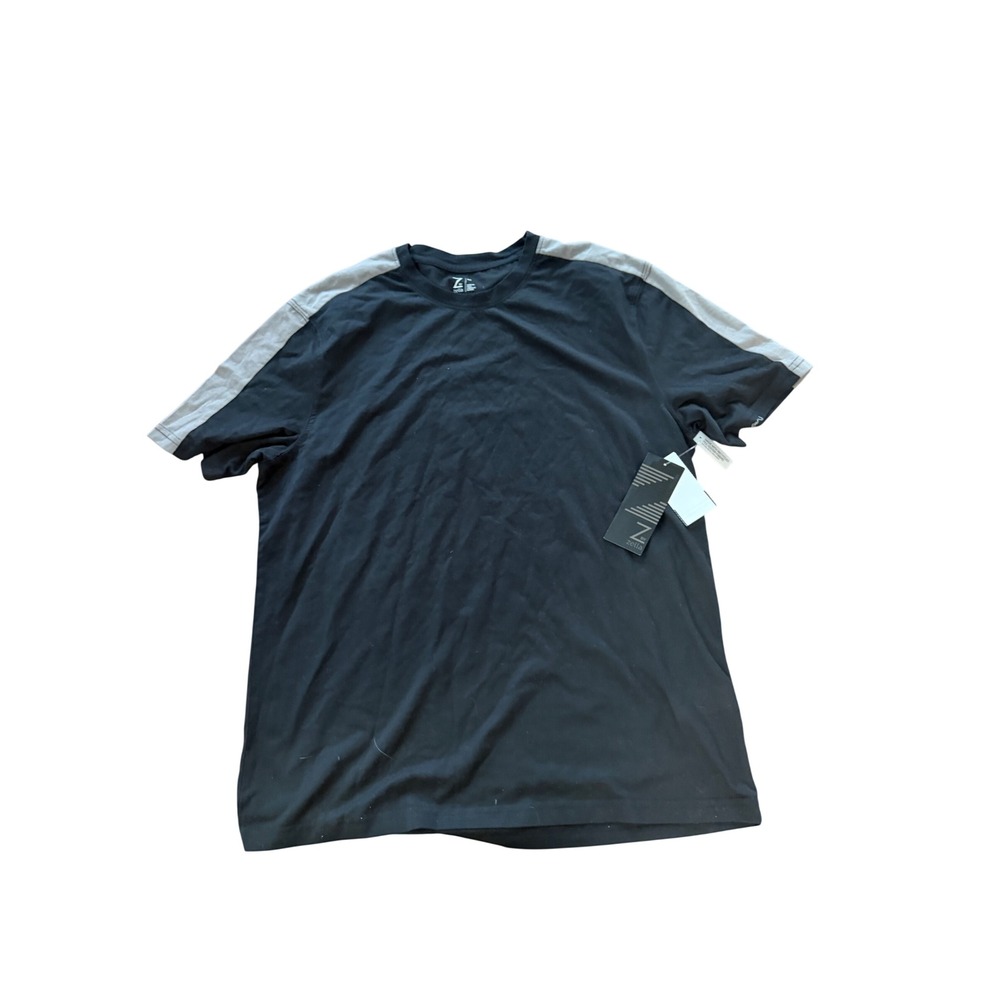 Z by Zella Mens Black Gray Colorblock Activewear T-Shirt Medium NWT‎